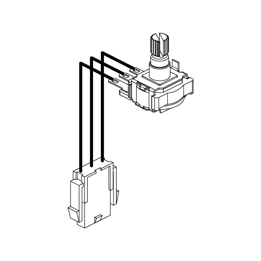 Pride Mobility CTS 100K Speed Pot with Harness part number DWR1020H161, parts drawing