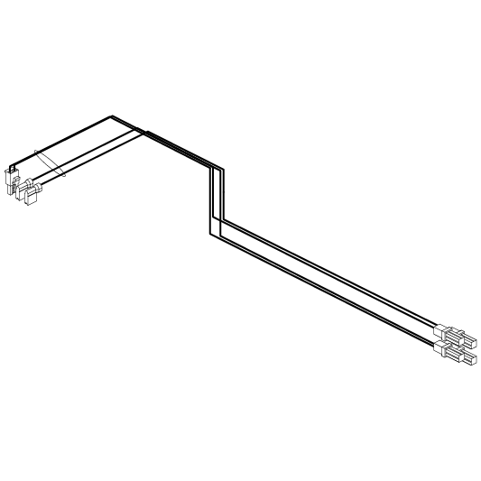 Pride Mobility R-Series Controller Motor/Brake Harness part number DWR9966H032, parts drawing