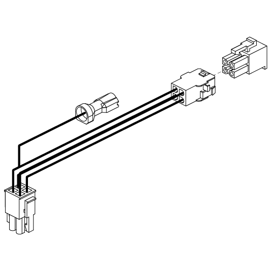 Pride Mobility Controller Programming Harness part number DWR9966H034, parts drawing