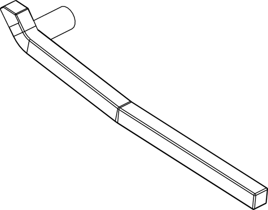 Pride Mobility Seat Release Lever, Zinc Plated, Revo part number DWR9998C016, parts drawing