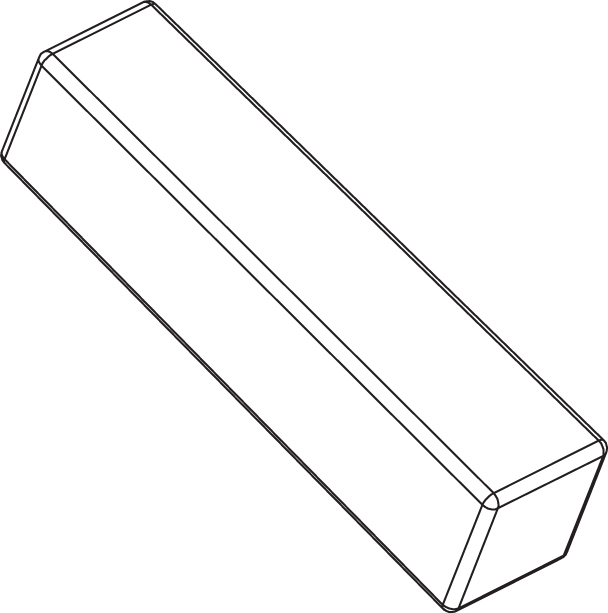 Pride Mobility Seat Lock Handle Cover, SC150 part number PROHDLC1007, parts drawing