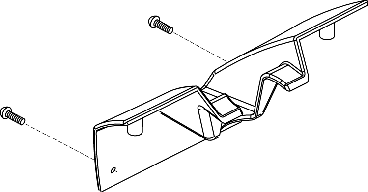 Pride Mobility Front Shield Shroud Assembly, Black Textured part number SHDASMB4675, parts drawing