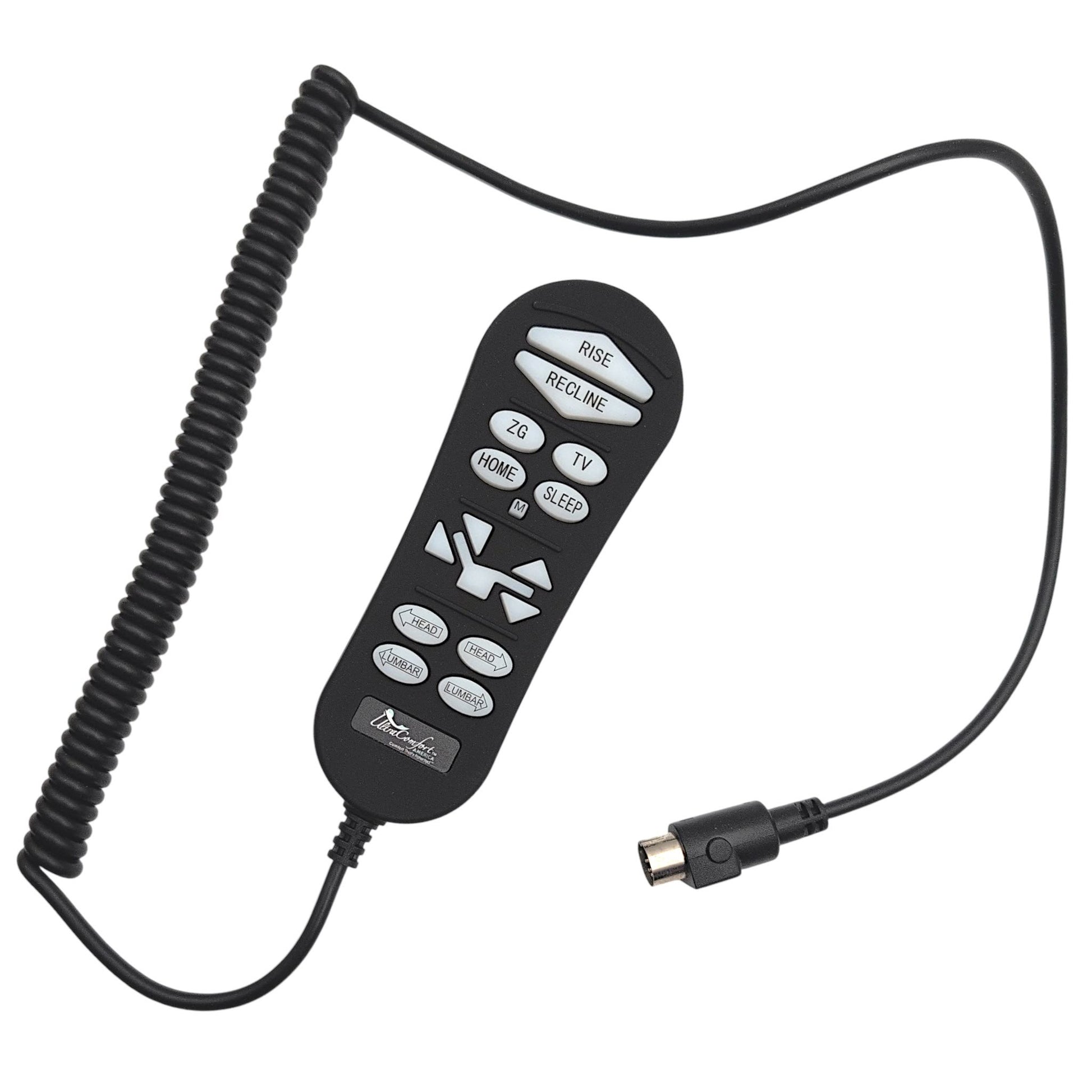 original remote with the cable unwound