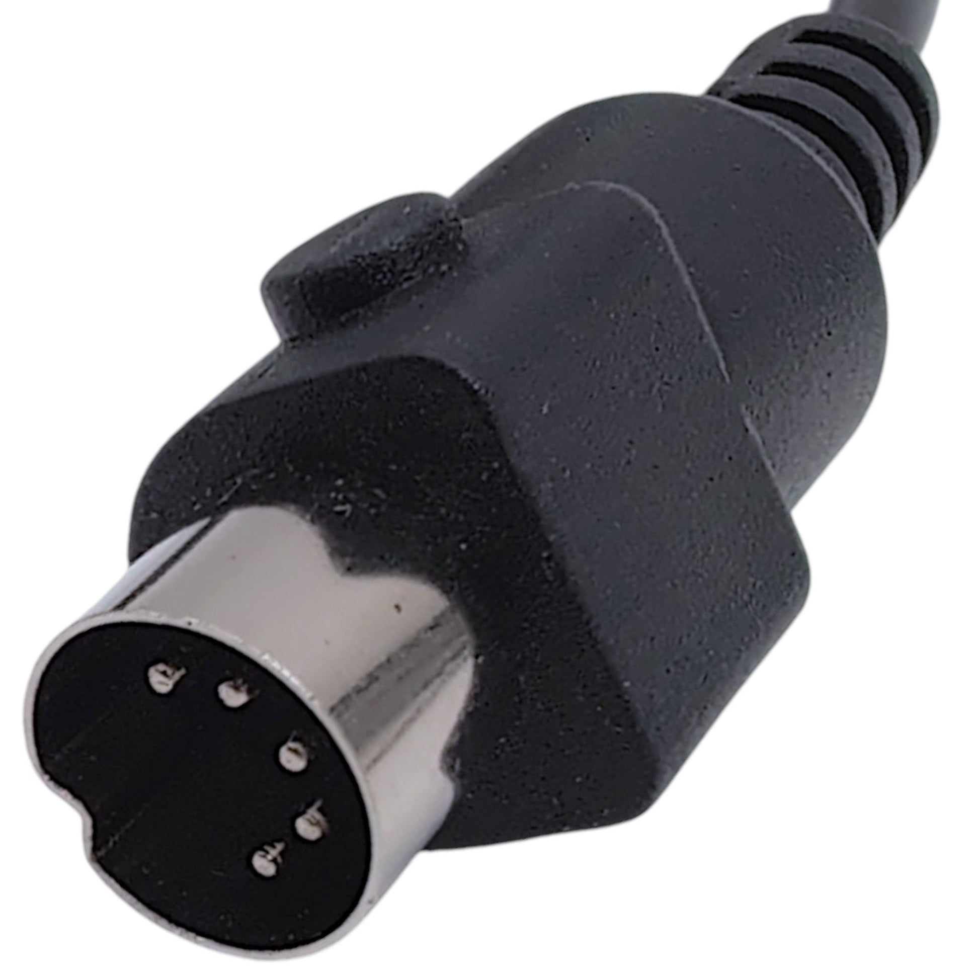 front/bottom of the 5-pin connector. All 5 pins in clear view