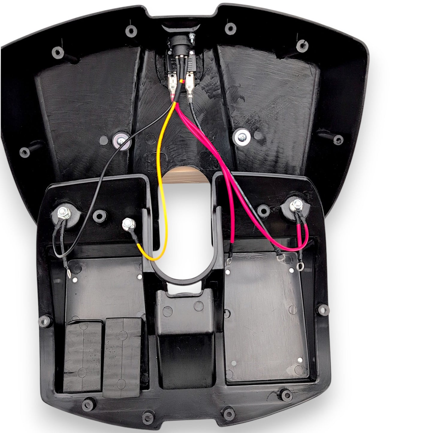 inside of battery box with no batteries installed