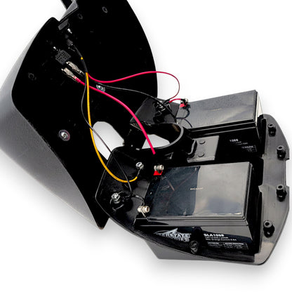 inside of battery box with sla1098 interstate standard batteries installed