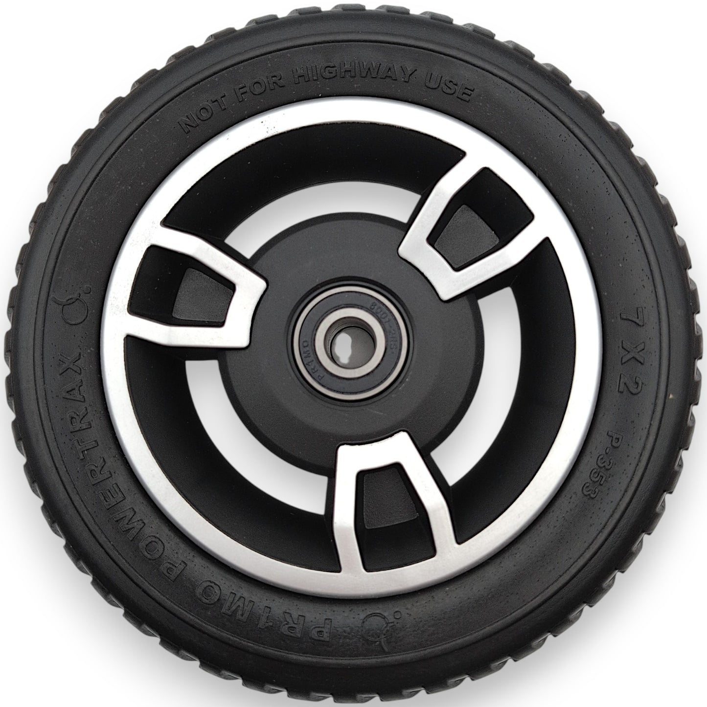 Pride 7" x 2"" Front Wheel Assembly - WHL1806959 - Jazzy Zero Turn 8 4-Wheel (Jazzy Zero Turn)