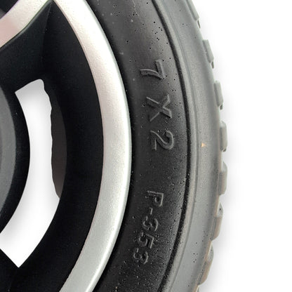 Pride 7" x 2"" Front Wheel Assembly - WHL1806959 - Jazzy Zero Turn 8 4-Wheel (Jazzy Zero Turn)