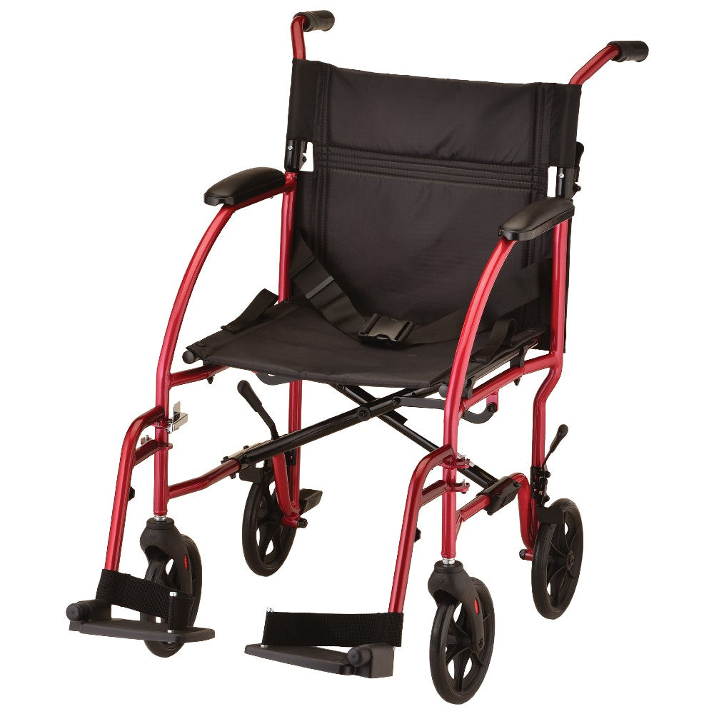 Ultra Lightweight Transport Chair - 19" with Swing Away Footrests - 379