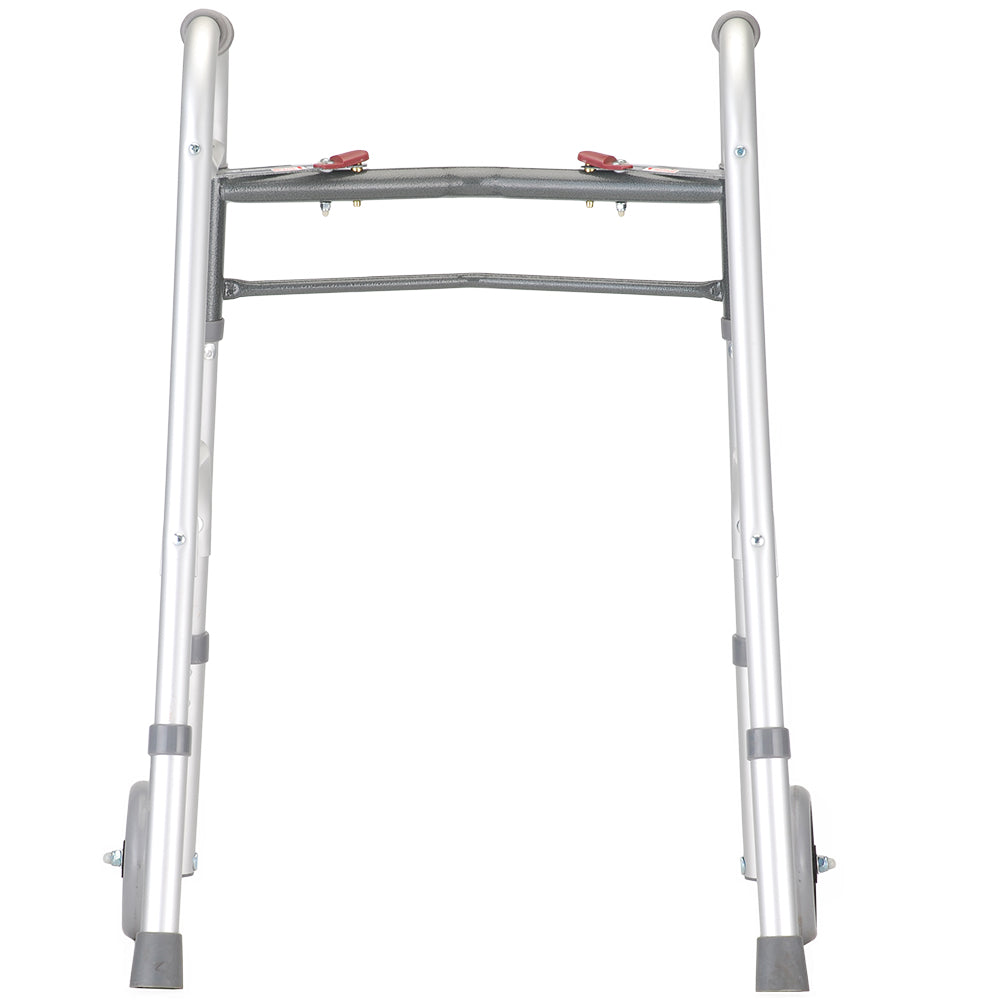 Petite Two Button Folding Walker With 5" Wheels 4090PW5