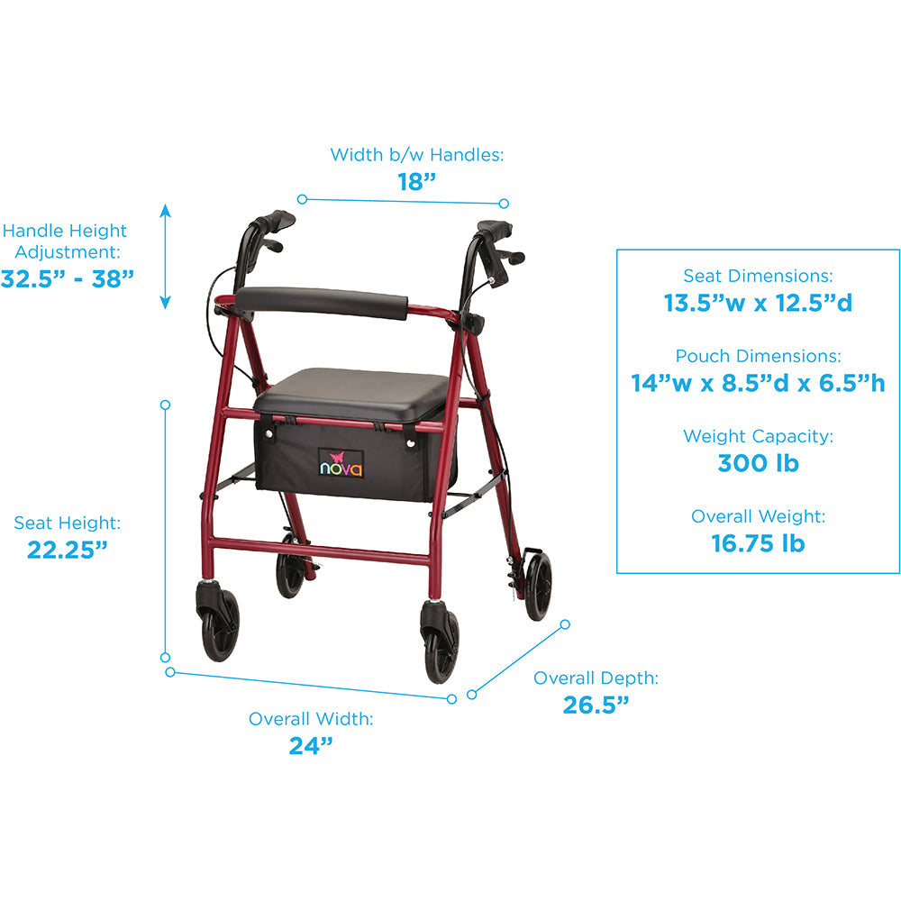 Nova Vibe 6S Rollator 4235