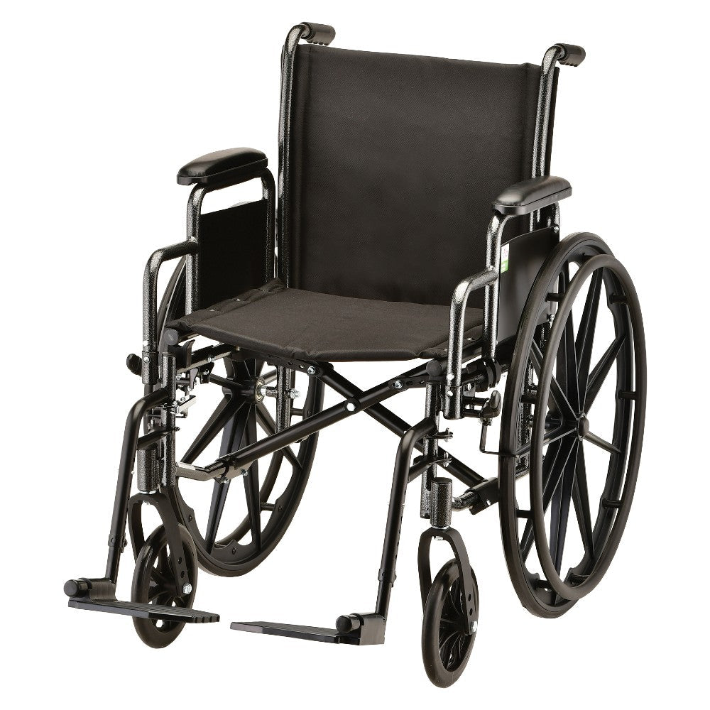 Hammertone Wheelchair - 18" With Detachable Arms & Swing Away Footrest 5180S