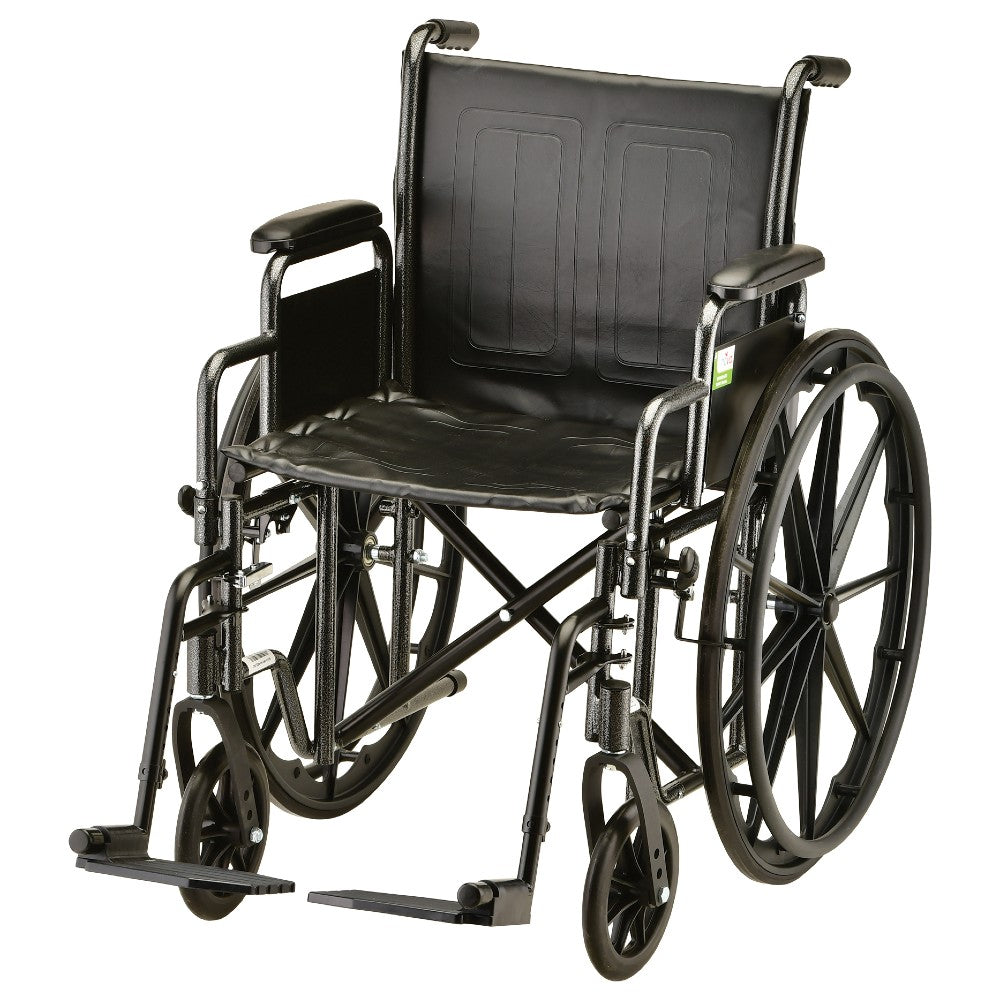 Hammertone Wheelchair - 16" With Detachable Arms & Swing Away Footrest 5165S