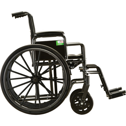 Hammertone Wheelchair - 18" With Detachable Desk Arms & Swing Away Footrest 5185S