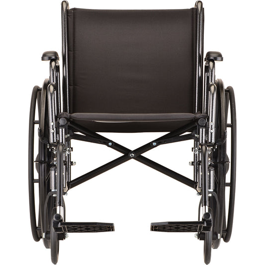 Nova Medical - Hammertone Wheelchair - 20" With Detachable Arms & Swing Away Footrest 5200S