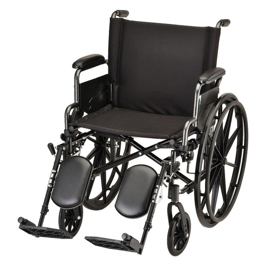 Hammertone Wheelchair - 20" Lightweight With Flip Back Detachable Arms & Elevating Legrest 7200LE
