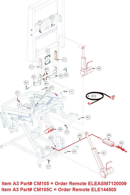 Remote - ELE144505 - HSW208E - 6 Wire