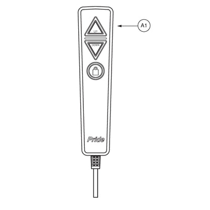 Pride Mobility - Lift Chair Remote - ELEASMB6269 Replacement