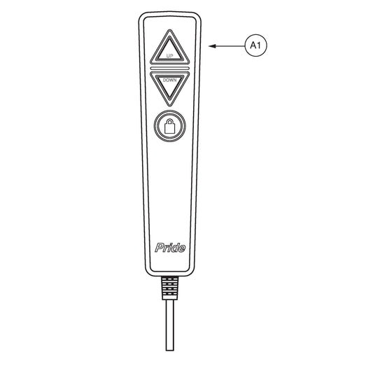 Pride Mobility - Lift Chair Remote - ELEASMB6269 Replacement