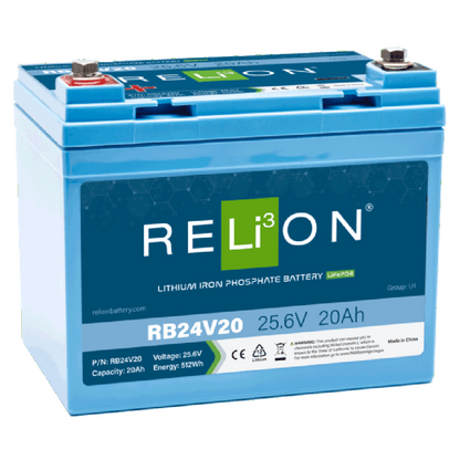 Relion Battery - RB24V20 - 24V 20Ah LiFePO4
