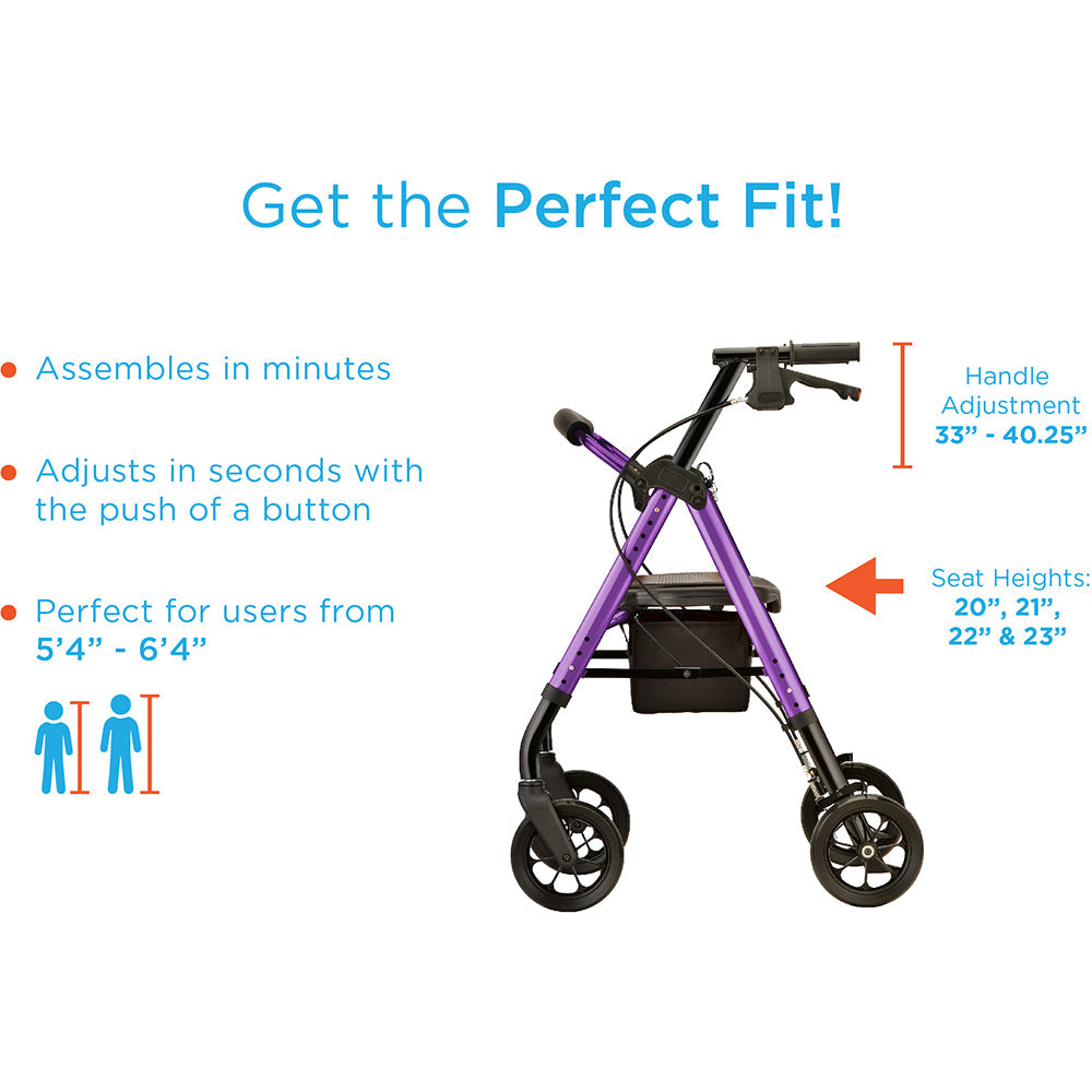 Nova Medical - Star 8 DX Heavy Duty Rollator 4263