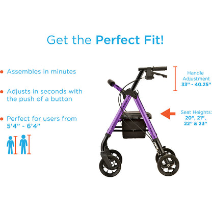 Nova Medical - Star 8 DX Heavy Duty Rollator 4263