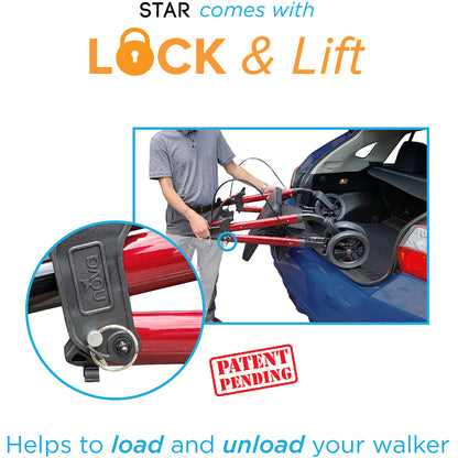 Nova Medical - Star 8 DX Heavy Duty Rollator 4263