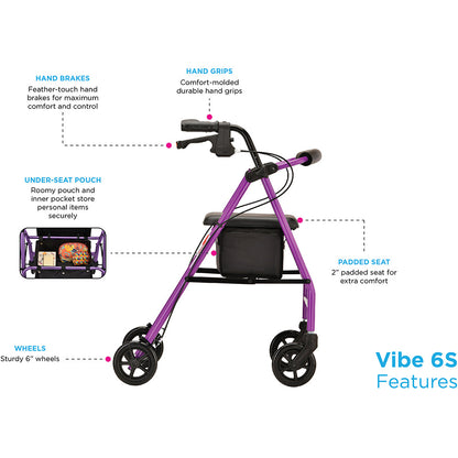 Nova Vibe 6S Rollator 4235