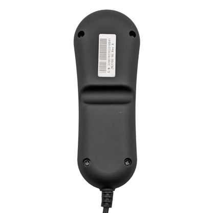 back of remote: shows part number and serial number