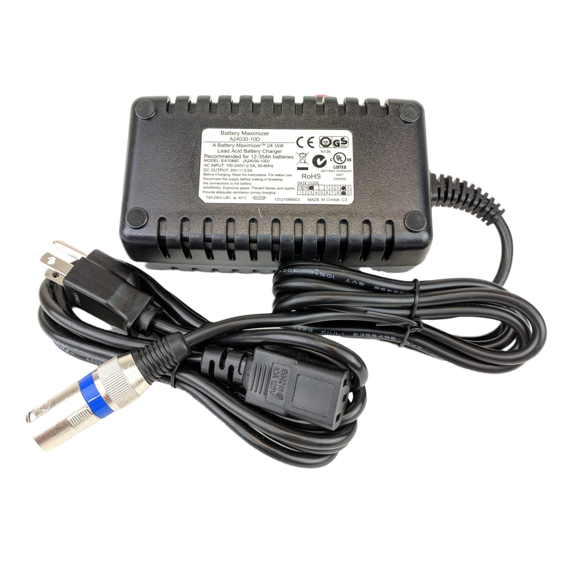 24V, 3.5Amp Golden Technologies Charger - MBE-CHG35A-STD - Replaces MR ...