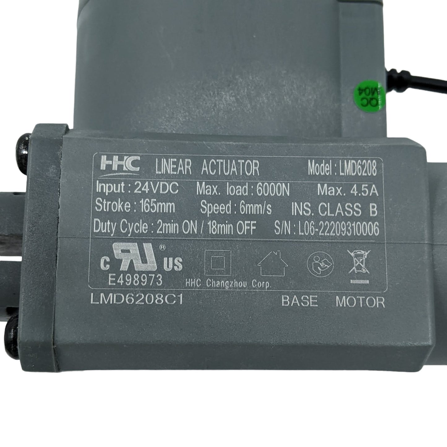 Moto Motion LMD6208C1, product label