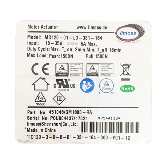 closeup of product label