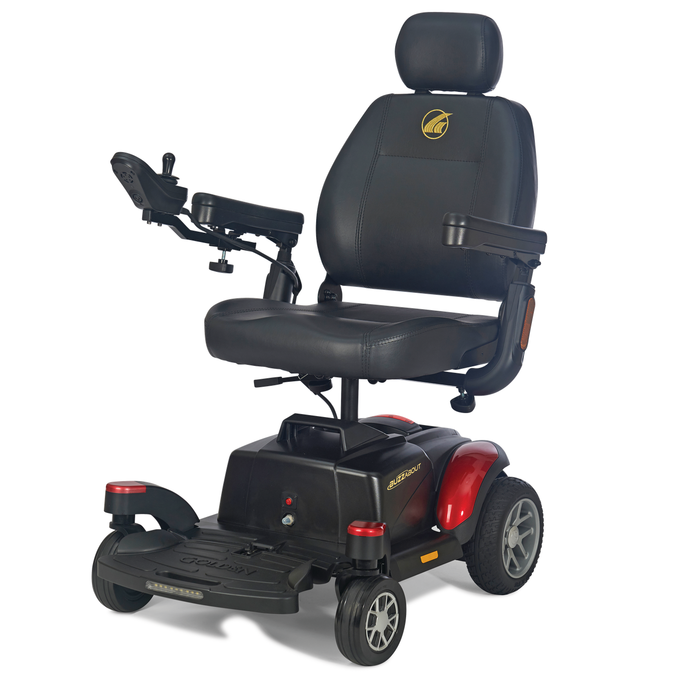 Travel Power Wheelchair - Golden Technologies - BuzzAbout - GP164A - Standard 17"x16" Seat